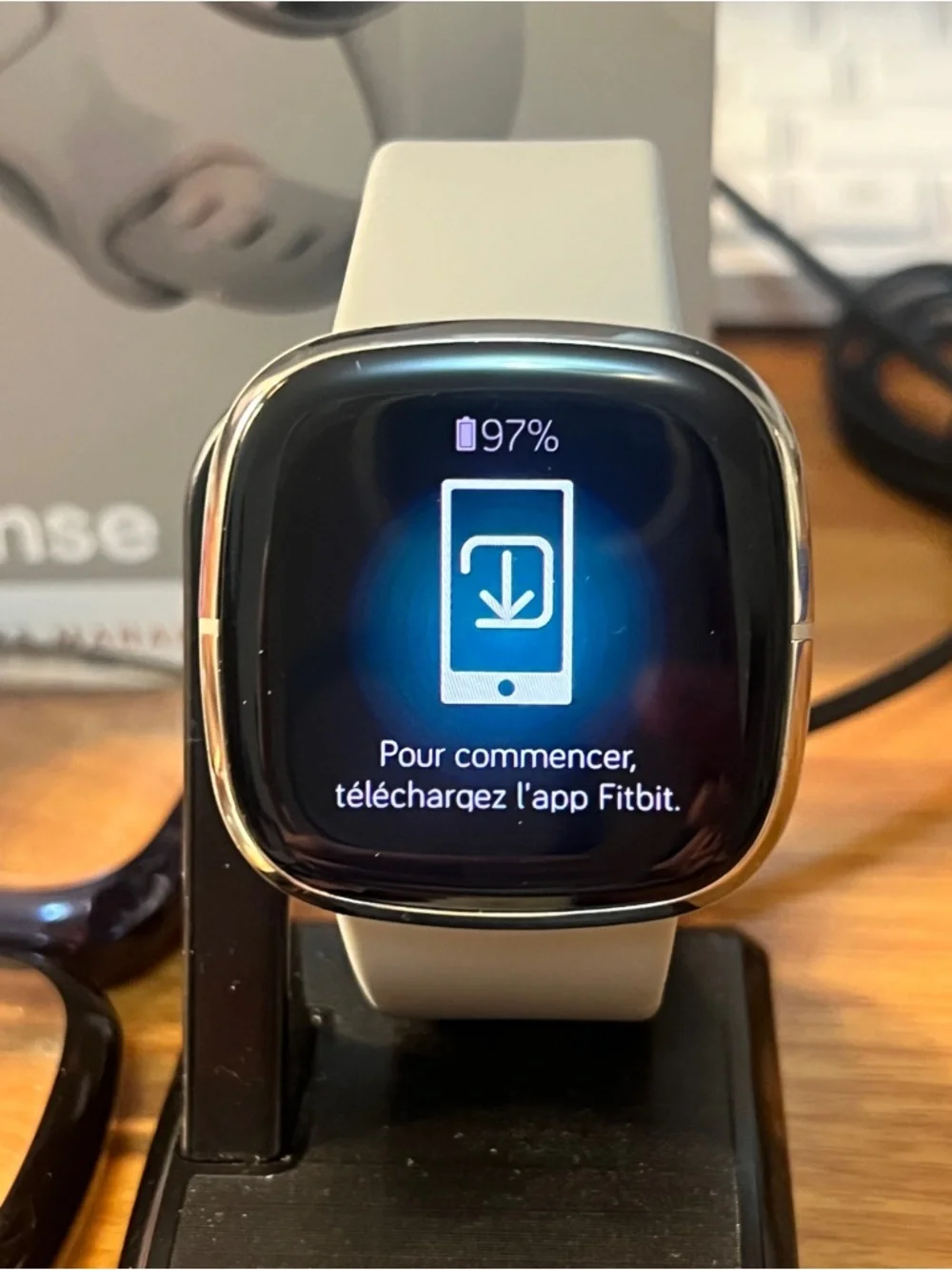 Fitbit Sense Watch, Charger, Faceplate and bands